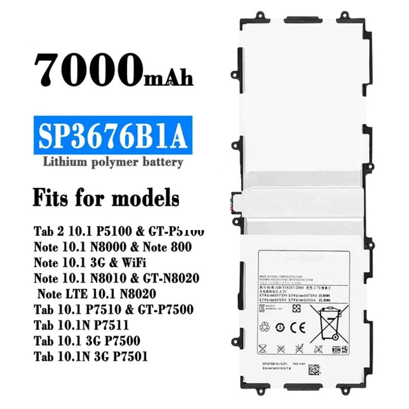Batterie de remplacement pour tablette Samsung Tab 1 10,1 Batterie de remplacement pour tablette Samsung Tab 1 10,1